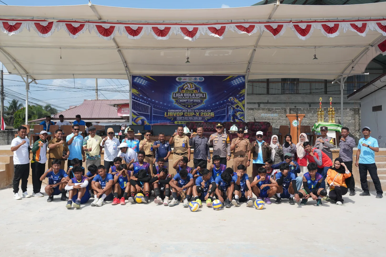 SMK MUTU PPU Jadi Tuan Rumah Pembukaan Turnamen Bola Voli MGMP SMA/SMK Kabupaten Penajam Paser Utara